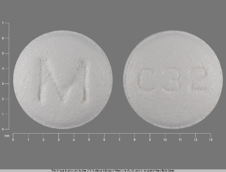 M C32: (0378-3632) Carvedilol 6.25 mg Oral Tablet by Cardinal Health