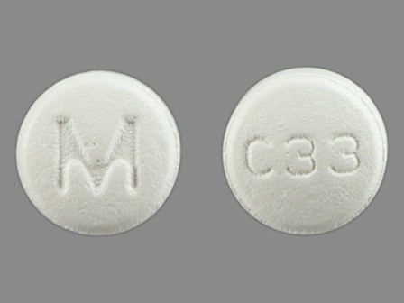 M C33: (0378-3633) Carvedilol 12.5 mg/301 Oral Tablet, Film Coated by Northwind Pharmaceuticals