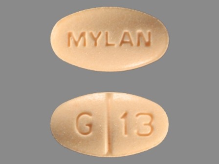 G 13 MYLAN: (0378-4013) Glimepiride 4 mg Oral Tablet by Mylan Pharmaceuticals Inc.