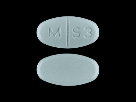 M S3 bluish green tablet