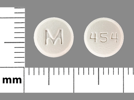 M 454: (0378-5454) Olanzapine 10 mg Oral Tablet by Mylan Institutional Inc.