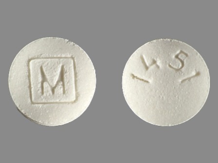 M 1451 round white pill