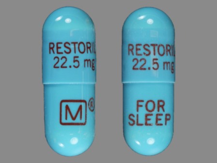 FOR SLEEP M RESTORIL 22 5 mg: (0406-9914) Restoril 22.5 mg Oral Capsule by Mallinckrodt, Inc.