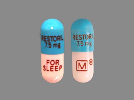 FOR SLEEP M RESTORIL 7 5 mg: (0406-9915) Restoril 7.5 mg Oral Capsule by Cardinal Health