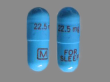 FOR SLEEP M 22 5 mg: (0406-9959) Temazepam 22.5 mg Oral Capsule by Mallinckrodt, Inc.