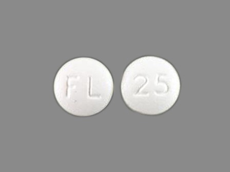 FL 25: (0456-1525) Savella 25 mg Oral Tablet by Lake Erie Medical Dba Quality Care Products LLC