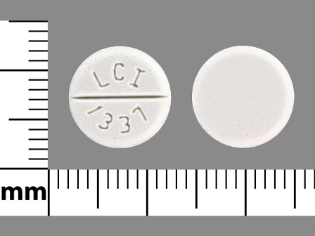LCI 1337: (0527-1337) Baclofen 20 mg Oral Tablet by Nucare Pharmaceuticals, Inc.