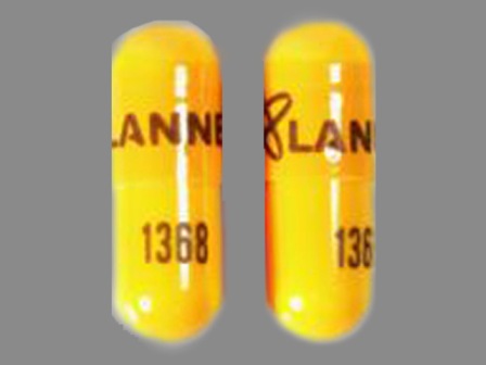 LANNETT 1368: (0527-1368) Danazol 100 mg Oral Capsule by Lannett Company, Inc.
