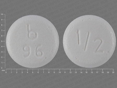 b 96 1 2: (0555-0096) Clonazepam 0.5 mg Disintegrating Tablet by Barr Laboratories Inc.