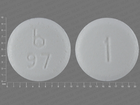 b 97 1: (0555-0097) Clonazepam 1 mg Disintegrating Tablet by Barr Laboratories Inc.