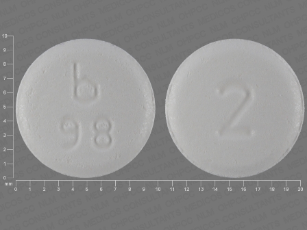 b 98 2: (0555-0098) Clonazepam 2 mg Disintegrating Tablet by Barr Laboratories Inc.