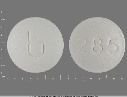 b 285: (0555-0285) Dipyridamole 50 mg Oral Tablet by Ncs Healthcare of Ky, Inc Dba Vangard Labs