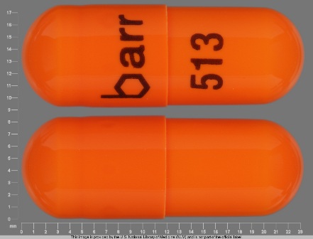 barr 513: (0555-0513) Acetazolamide 500 mg 12 Hr Extended Release Capsule by Barr Laboratories Inc..