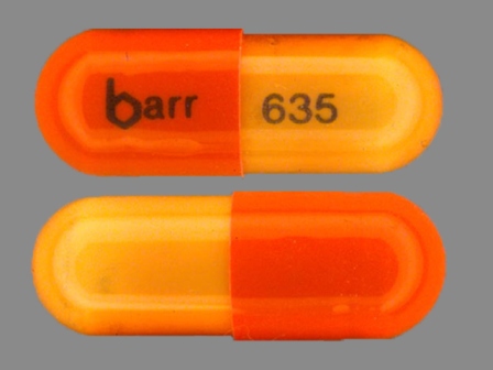 barr 635: (0555-0635) Danazol 200 mg Oral Capsule by Avkare, Inc.