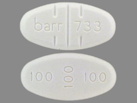 barr 733 100 100 100: (0555-0733) Trazodone Hydrochloride 300 mg Oral Tablet by Bryant Ranch Prepack