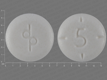 5 dp: (0555-0762) Adderall Oral Tablet by Teva Select Brands