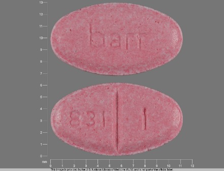 831 1 barr: (0555-0831) Warfarin Sodium 1 mg Oral Tablet by Remedyrepack Inc.
