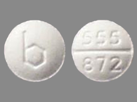 555 872 b: (0555-0872) Medroxyprogesterone Acetate 2.5 mg Oral Tablet by Barr Laboratories Inc.