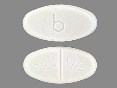 899 1 2 B: (0555-0899) Estradiol 0.5 mg Oral Tablet by Physicians Total Care, Inc.