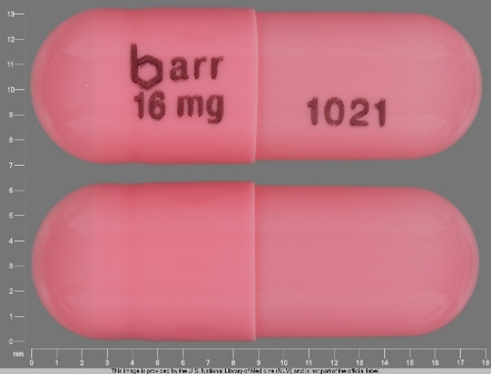 barr 16 mg 1021: (0555-1021) Galantamine Hydrobromide 16 mg 24 Hr Extended Release Capsule by Barr Laboratories Inc.