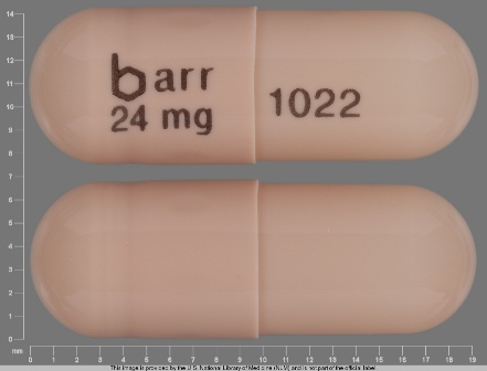 barr 24 mg 1022: (0555-1022) Galantamine Hydrobromide 24 mg 24 Hr Extended Release Capsule by Barr Laboratories Inc.