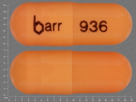 barr 936: (0555-1057) Claravis 40 mg Oral Capsule by Barr Laboratories, Inc.