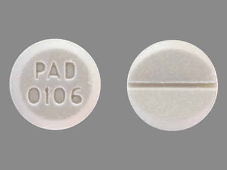 PAD 0106: (0574-0106) Bromocriptine (As Bromocriptine Mesylate) 2.5 mg Oral Tablet by Paddock Laboratories, LLC