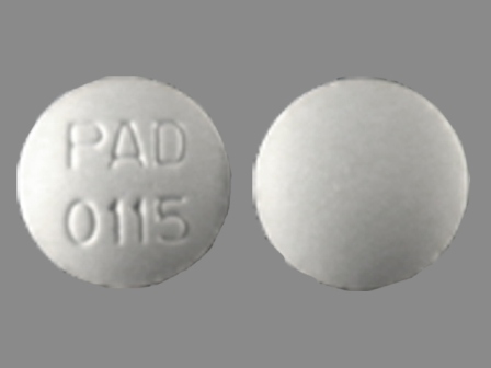 PAD 0115: (0574-0115) Flavoxate Hydrochloride 100 mg Oral Tablet, Film Coated by Carilion Materials Management