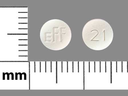 EFF 21: (0574-0790) Methazolamide 25 mg Oral Tablet by Paddock Laboratories, LLC