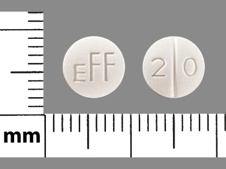 EFF 20: (0574-0791) Methazolamide 50 mg Oral Tablet by Mikart, LLC