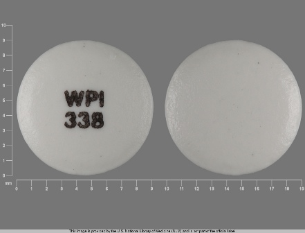 WPI 338 White Round Tablet