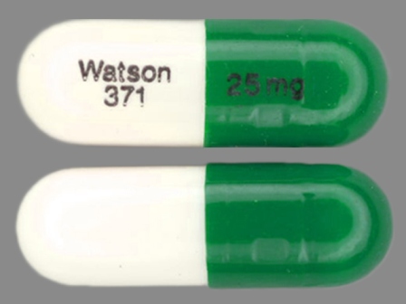 Watson 371 25 mg: (0591-0371) Loxapine 25 mg (Loxapine Succinate 34 mg) Oral Capsule by Watson Laboratories, Inc.