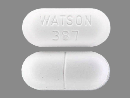 WATSON 387: (0591-0387) Apap 750 mg / Hydrocodone Bitartrate 7.5 mg Oral Tablet by Pd-rx Pharmaceuticals, Inc.