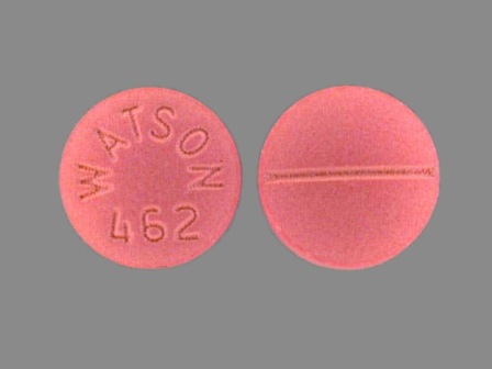 Watson 462: (0591-0462) Metoprolol Tartrate 50 mg (As Metoprolol Succinate 47.5 mg) Oral Tablet by Watson Laboratories, Inc.