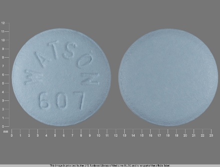 WATSON 607: (0591-0607) Labetalol Hydrochloride 300 mg Oral Tablet by Watson Laboratories, Inc.