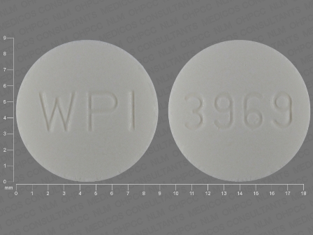 WPI 3969: (0591-2521) Metronidazole 250 mg Oral Tablet by Mylan Institutional Inc.