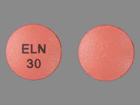 ELN 30: (0591-3193) Afeditab 30 mg Oral Tablet, Film Coated, Extended Release by Carilion Materials Management