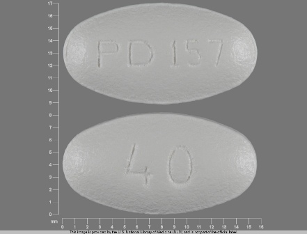 PD 157 40: (0591-3776) Atorvastatin (As Atorvastatin Calcium) 40 mg Oral Tablet by Legacy Pharmaceutical Packaging