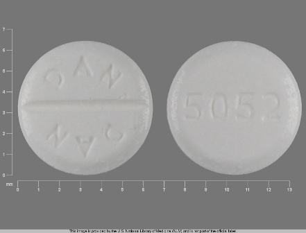 DAN DAN 5052: (0591-5052) Prednisone 5 mg Oral Tablet by Qpharma Inc
