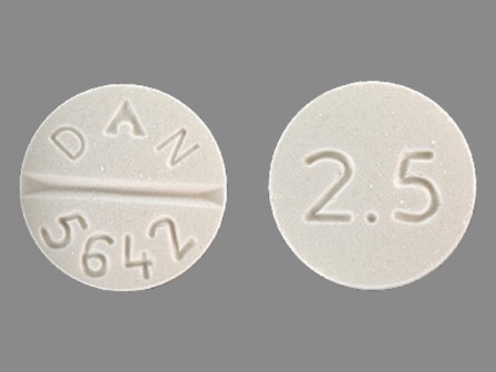 DAN 5642 2 5: (0591-5642) Minoxidil 2.5 mg Oral Tablet by Watson Laboratories, Inc.