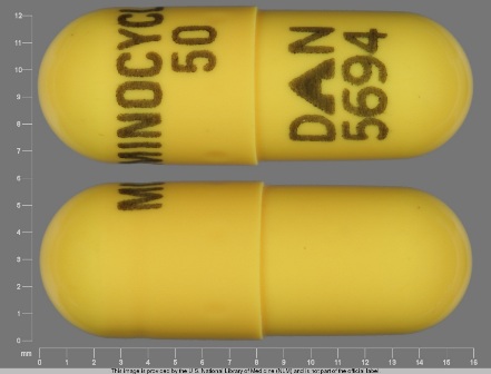 MINOCYCLINE 50 DAN 5694: (0591-5694) Minocycline Hydrochloride 50 mg Oral Capsule by Remedyrepack Inc.