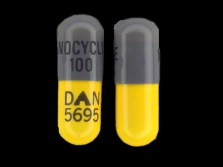 MINOCYCLINE 100 DAN 5695: (0591-5695) Minocycline Hydrochloride 100 mg Oral Capsule by Carilion Materials Management