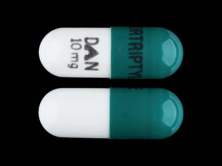 NORTRIPTYLINE DAN 10 mg: (0591-5786) Nortriptyline Hydrochloride 10 mg Oral Capsule by Proficient Rx Lp