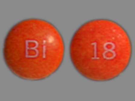 BI 18: (0597-0018) Persantine 50 mg Oral Tablet by Boehringer Ingelheim Pharmaceuticals, Inc.