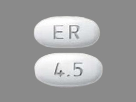 ER 4 5: (0597-0116) 24 Hr Mirapex 4.5 mg Extended Release Tablet by Boehringer Ingelheim Pharmaceuticals, Inc.