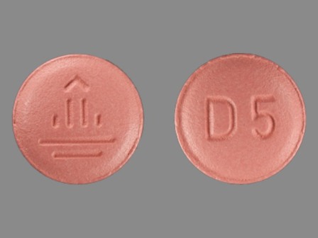 Logo D 5 orange round pill