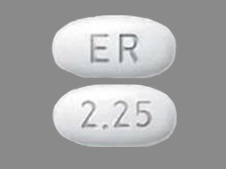 ER 2 25: (0597-0286) 24 Hr Mirapex 2.25 mg Extended Release Tablet by Boehringer Ingelheim Pharmaceuticals, Inc.