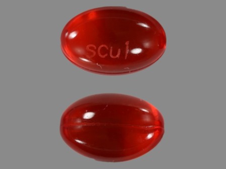 SCU1: (0603-0150) Stool Softener Docusate Sodium 100 mg Oral Capsule, Gelatin Coated by Magno-humphries Labs, Inc.