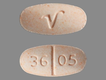 3605 V: (0603-3891) Apap 325 mg / Hydrocodone Bitartrate 7.5 mg Oral Tablet by Redpharm Drug Inc.