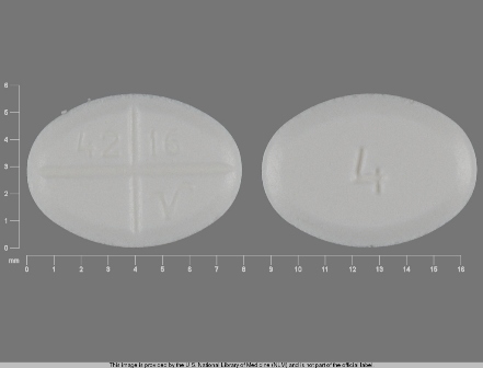 42 16 V 4: (0603-4593) Methylprednisolone 4 mg Oral Tablet by A-s Medication Solutions LLC